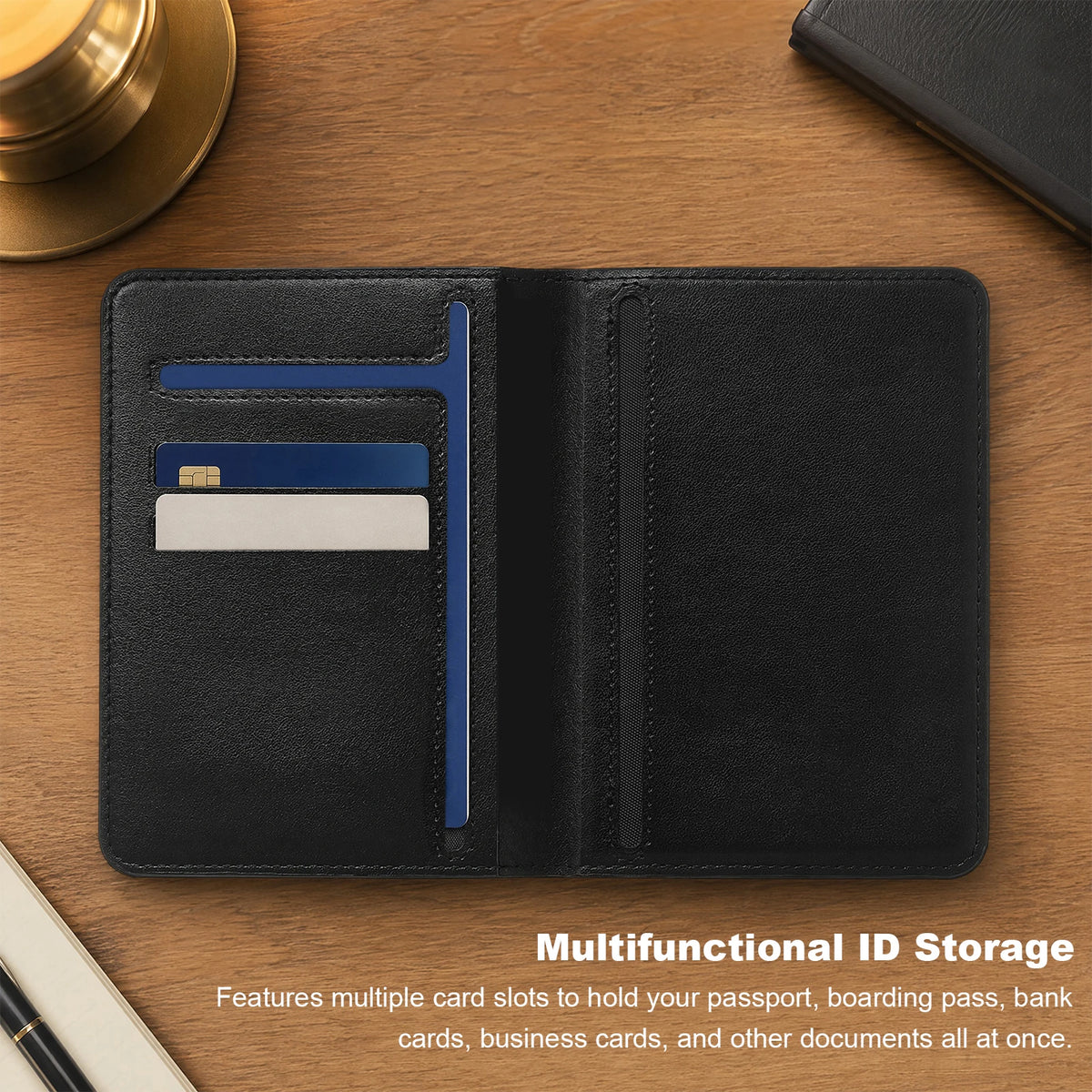 Smart Tracking Wallet Anti-Lost GPS Location Passport Holder Wireless Charge PU Leather Multi-Slot Card Wallets for IOS Find My