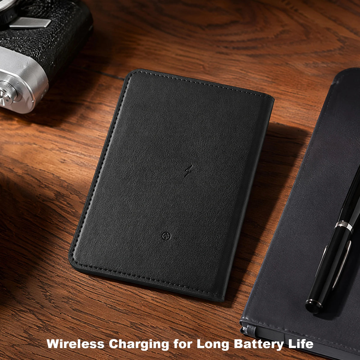 Smart Tracking Wallet Anti-Lost GPS Location Passport Holder Wireless Charge PU Leather Multi-Slot Card Wallets for IOS Find My
