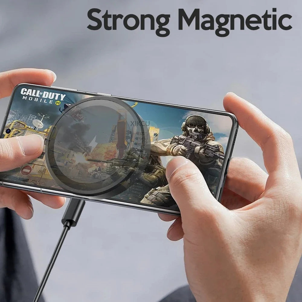 Magnetic Wireless Charger Desktop Pad for Magsafe Iphone 17 16 15 14 13 Pro Max Samsung Type C Magnet Fast Charging Phone Stand