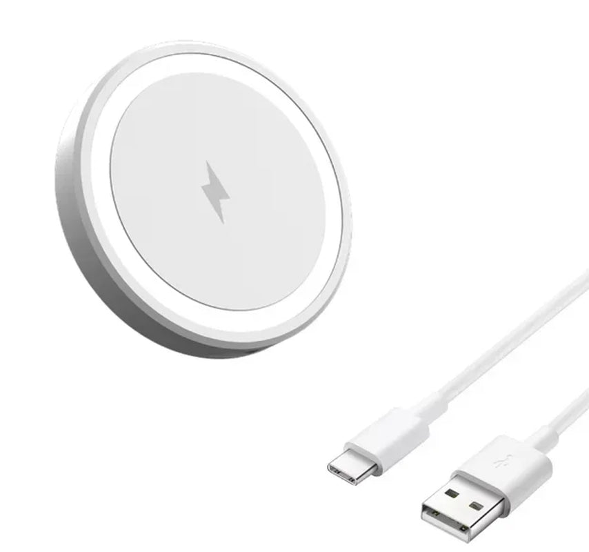 Magnetic Wireless Charger Desktop Pad for Magsafe Iphone 17 16 15 14 13 Pro Max Samsung Type C Magnet Fast Charging Phone Stand